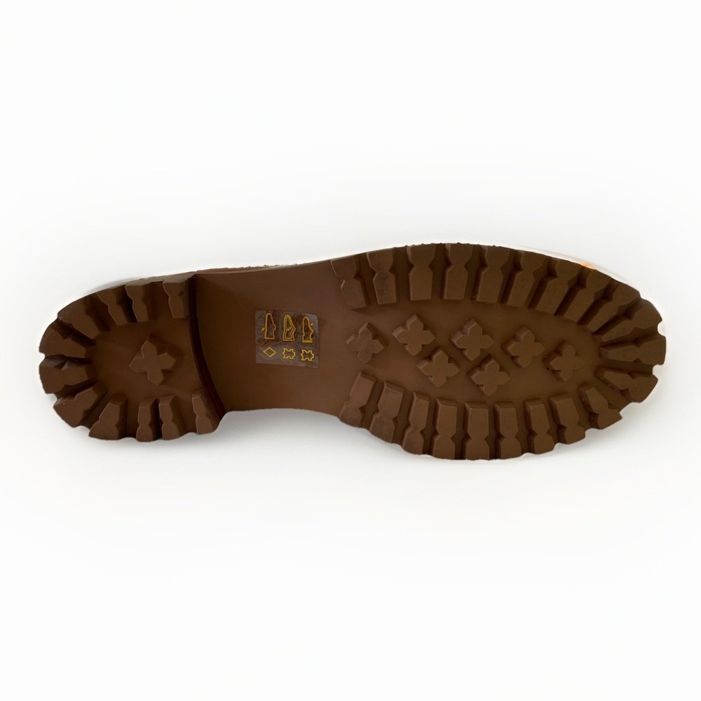 MADEWELL Corinne Lugsole Loafers English Saddle Brown Leather Chunky 90s EUC 7 - Picture 4 of 5
